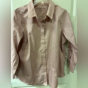 Coldwater Creek Women's Button-Down Shirt in Light Pink